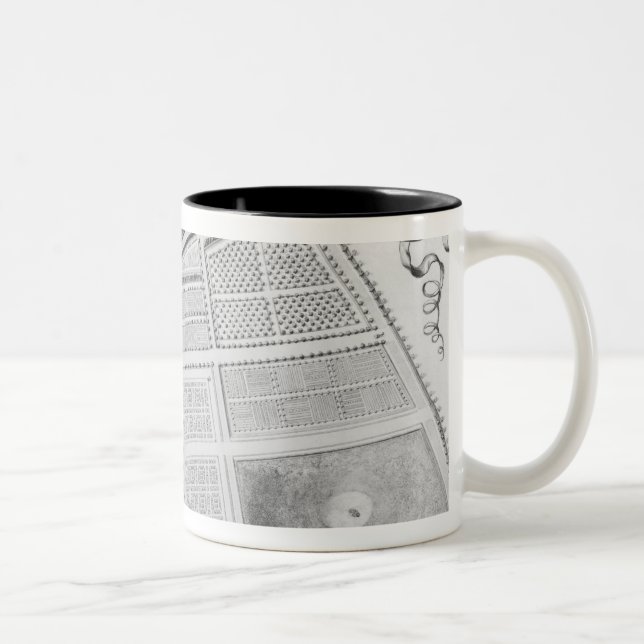 Caneca De Café Em Dois Tons Plano do jardim real (Direita)
