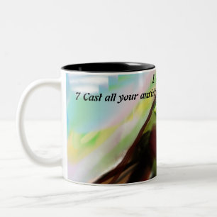 Caneca De Café Em Dois Tons Plano Jesus