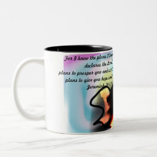 Caneca De Café Em Dois Tons plano jesus