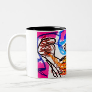 Caneca De Café Em Dois Tons plano jesus