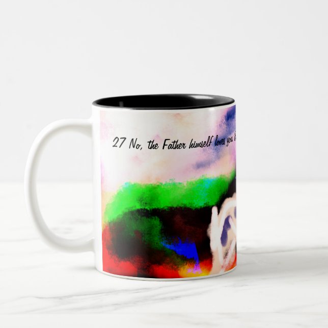 Caneca De Café Em Dois Tons Plano Jesus (Esquerda)