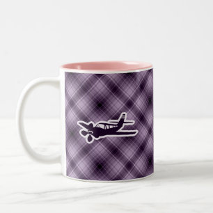 Caneca De Café Em Dois Tons Plano roxo