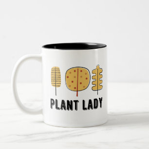 Caneca De Café Em Dois Tons Plant Lady Mug