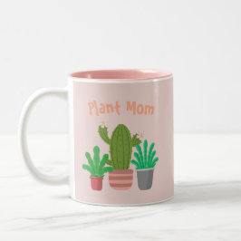 Caneca De Café Em Dois Tons Planta mãe