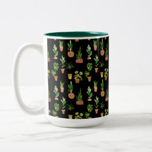 Caneca De Café Em Dois Tons Plantas Potentes do Sudoeste