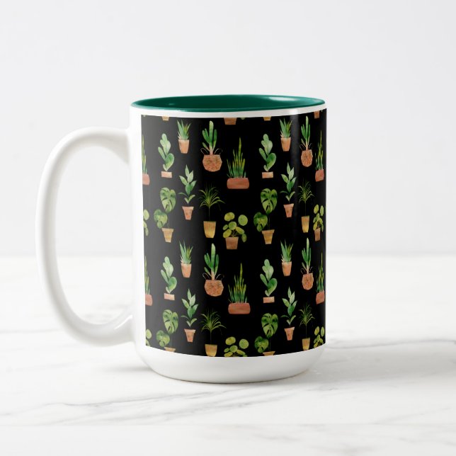 Caneca De Café Em Dois Tons Plantas Potentes do Sudoeste (Esquerda)