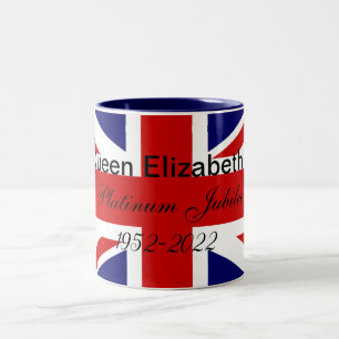 Caneca De Café Em Dois Tons Platinum Jubilee.