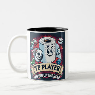 Caneca De Café Em Dois Tons Player TP - Limpar a parte traseira   Último Lugar