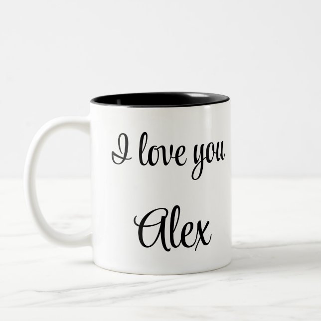 Caneca De Café Em Dois Tons Playing soccer graphic black (Esquerda)