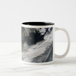 Caneca De Café Em Dois Tons Pluma de ash do vulcão 2 Eyjafjallajokull