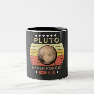 Caneca De Café Em Dois Tons Plutão Nunca Esquece 1930-2006
