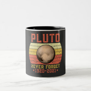 Caneca De Café Em Dois Tons pluto NUNCA ESQUEÇA