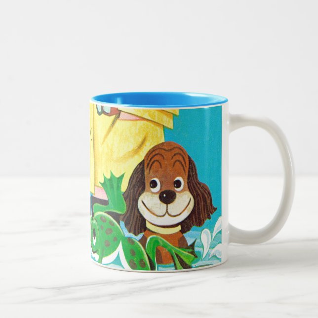 Caneca De Café Em Dois Tons Poças do divertimento (Direita)