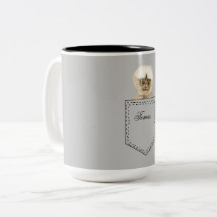 Caneca De Café Em Dois Tons Pocket Monkey