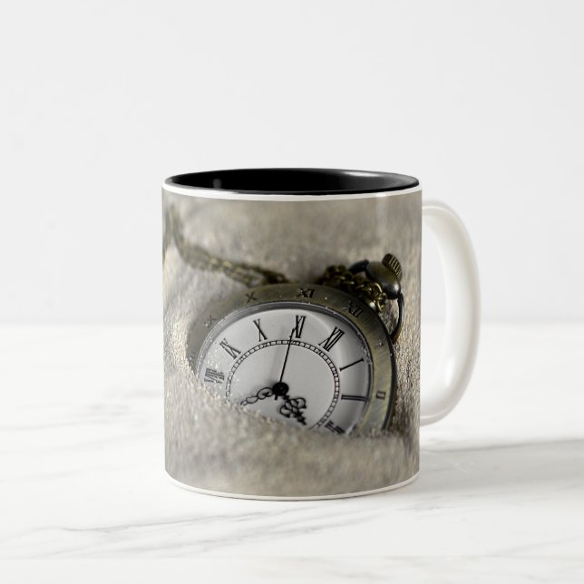 Caneca De Café Em Dois Tons Pocket Watch - The Sands of Time (Frente Esquerda)