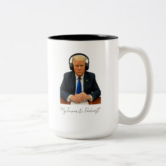 Caneca De Café Em Dois Tons Podcast favorito de Donny