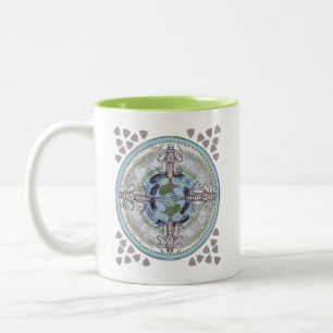 Caneca De Café Em Dois Tons Pode voar a ciência aquática do presente do inse