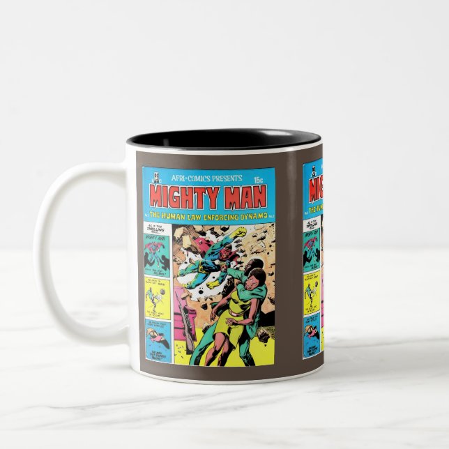 Caneca De Café Em Dois Tons Poderoso Homem 4 (Esquerda)