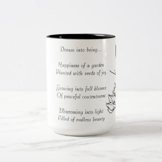 Caneca De Café Em Dois Tons Poema Sonho