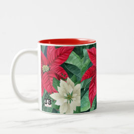 Caneca De Café Em Dois Tons Poinsettia