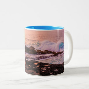 Caneca De Café Em Dois Tons Poipu Sunrise, Kauai, Havaí