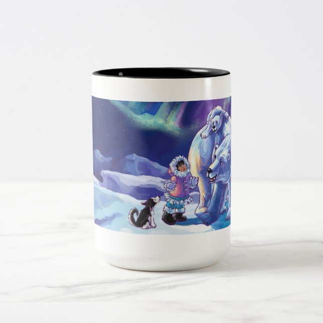 Caneca De Café Em Dois Tons Polar Pals (Centro)