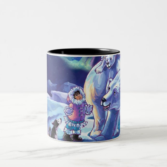 Caneca De Café Em Dois Tons Polar Pals (Centro)