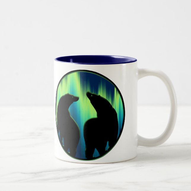 Caneca De Café Em Dois Tons Polar Urso Café Mug Primeira Taça de Bear (Direita)
