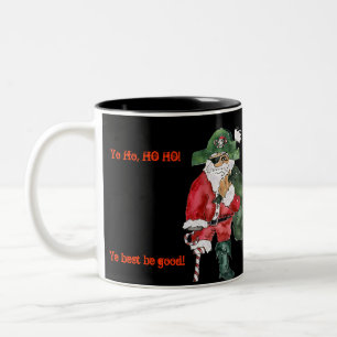Caneca De Café Em Dois Tons Pole Norte Pirata Mug - Cptn. Crusty Kringle