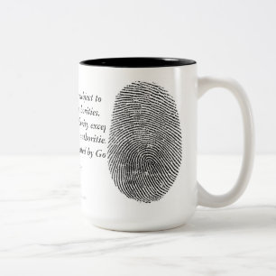 Caneca De Café Em Dois Tons Polícia