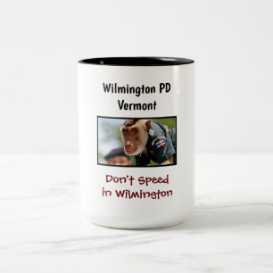 Caneca De Café Em Dois Tons Polícia de Wilmington Vermont: Mug De Café