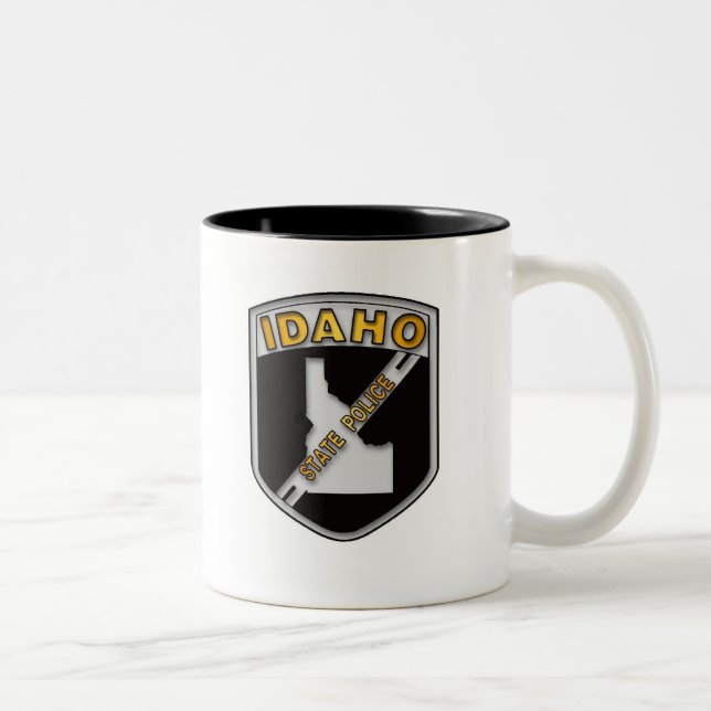 Caneca De Café Em Dois Tons Polícia do estado de Idaho (Direita)