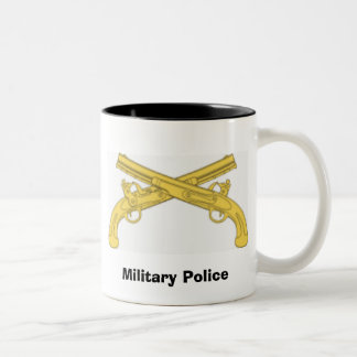 Caneca De Café Em Dois Tons polícia militar, polícia militar
