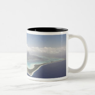 Caneca De Café Em Dois Tons Polinésia Francesa, Taiti, Bora Bora. A