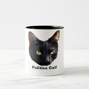 Caneca De Café Em Dois Tons Política Cat. Nenhum Rato Estará No Poder