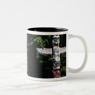 Caneca De Café Em Dois Tons Pólos de Totem, Vancôver, Colômbia britânica