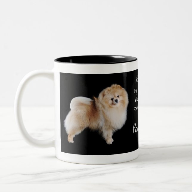 Caneca De Café Em Dois Tons Pom Mãe Mug (Esquerda)