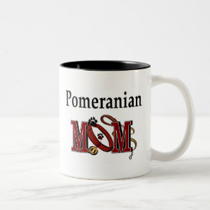 Caneca De Café Em Dois Tons Pomerânia Mãe Mug