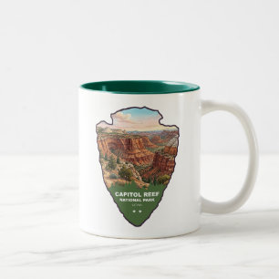 Caneca De Café Em Dois Tons Ponta de Flecha do Parque Nacional Capitol Reef