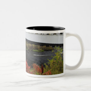 Caneca De Café Em Dois Tons ponte coberta Ashuelot de 159 pés de extensão