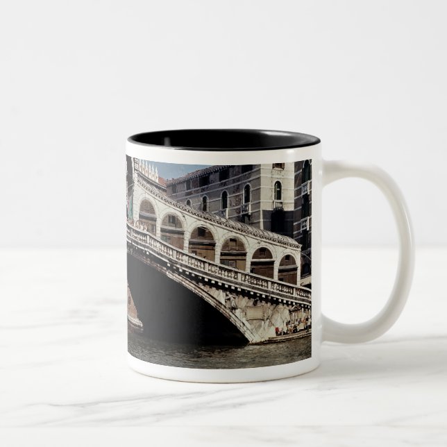 Caneca De Café Em Dois Tons Ponte de Rialto, começada 1588 (Direita)