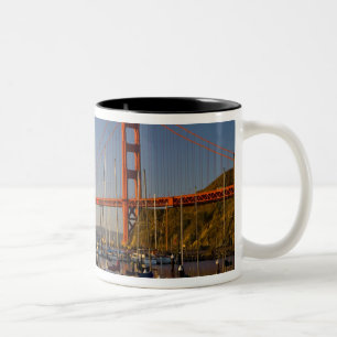 Caneca De Café Em Dois Tons Ponte Golden Gate e São Francisco 2