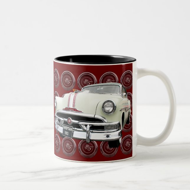 Caneca De Café Em Dois Tons Pontiac Chieftain 53 (Direita)