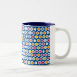 Caneca De Café Em Dois Tons pontos do chanukah<br><div class="desc">grande presente!</div>