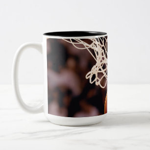 Caneca De Café Em Dois Tons Pontuação de Basquete