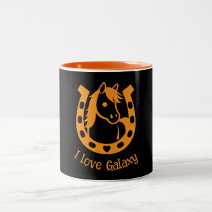 Caneca De Café Em Dois Tons Pony Club Rider