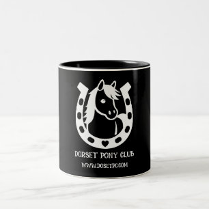 Caneca De Café Em Dois Tons Pony Club Rider