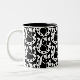 Caneca De Café Em Dois Tons Pony Club Rider