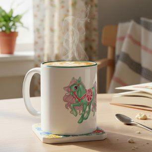 Caneca De Café Em Dois Tons Pony Coffee Mug