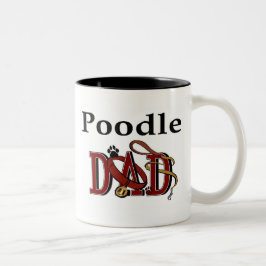 Caneca De Café Em Dois Tons Poodle Pai Mug